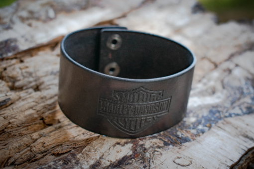 Δερμάτινο Βραχιόλι Harley 4cm - Image 7
