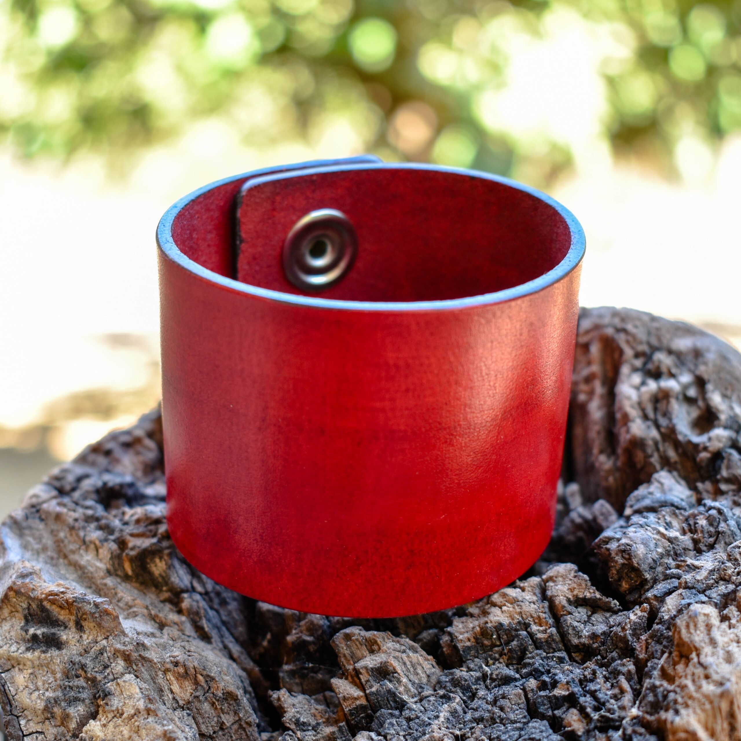 Δερμάτινο Περικάρπιο Κόκκινο 5cm - Image 2