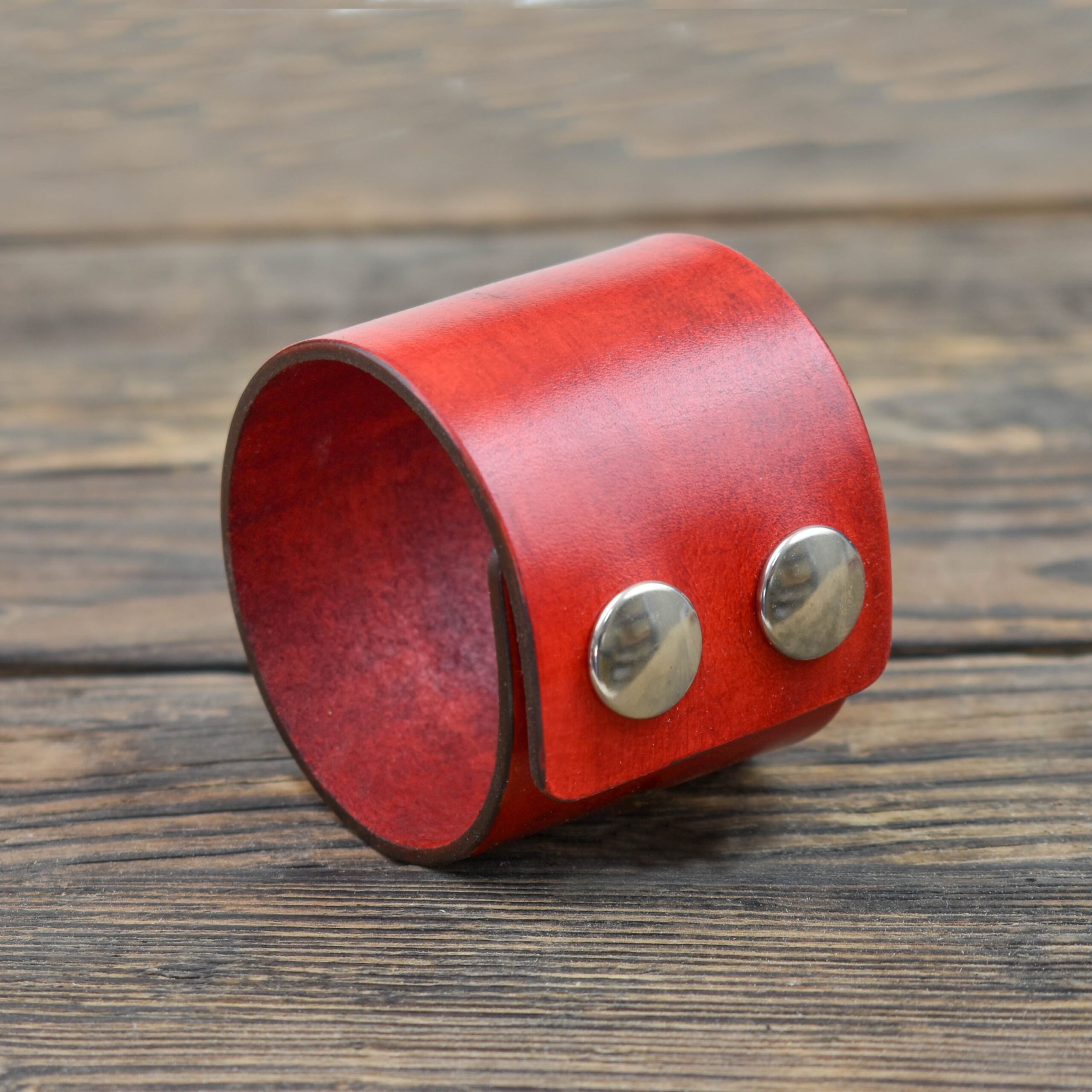 Δερμάτινο Περικάρπιο Κόκκινο 5cm - Image 4