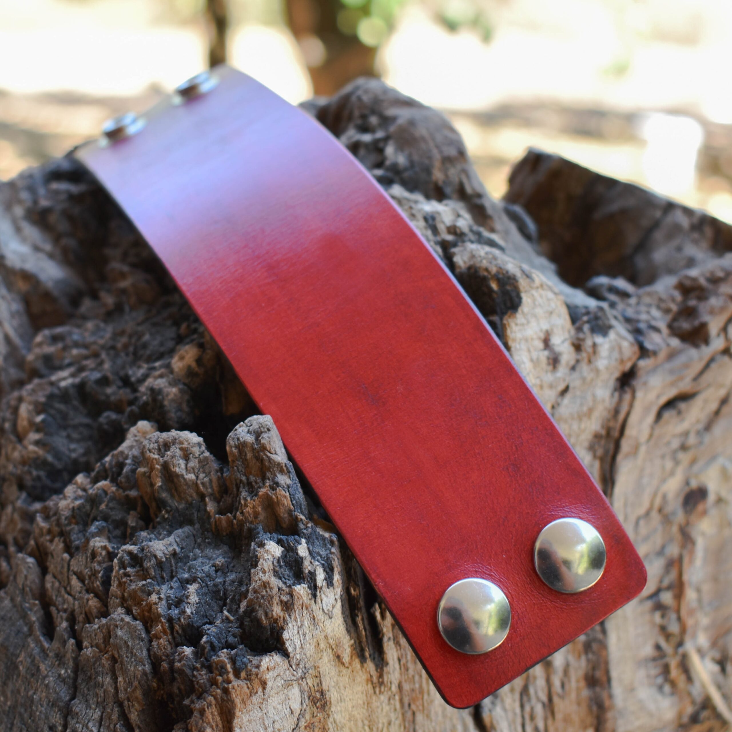 Δερμάτινο Περικάρπιο Κόκκινο 5cm - Image 3