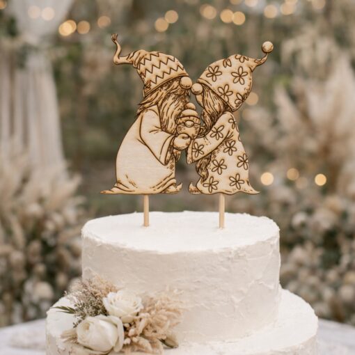 Διακοσμητικό Cake Topper Gnomes Family