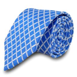 Γραβάτα Γαλάζιο Καρώ
